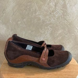 Merrell Brown Plaza Bandeau Espresso Leather Shoes